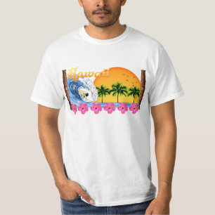 Camiseta El practicar surf hawaiano