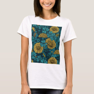 Camiseta El prado en amarillo y azul