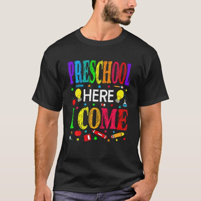 Camiseta El Preescolar Aquí Vuelvo A La Escuela (Anverso)