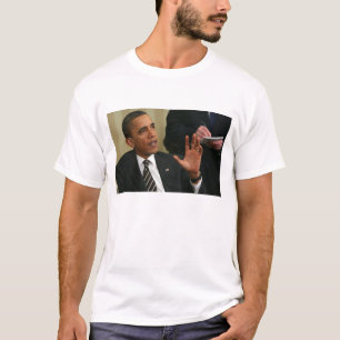 Camiseta El presidente Barack Obama habla a la prensa