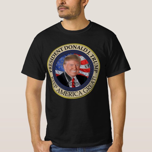 Camiseta El presidente Donald Trump 2020 hace grande a Esta (Anverso)