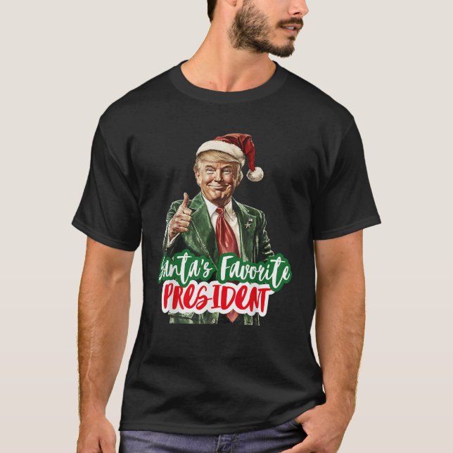 Camiseta El presidente favorito de Santa Claus, Funny Santa (Anverso)