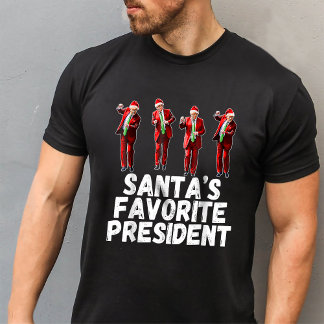 Camiseta El presidente favorito de Santa Claus, Trump, bail
