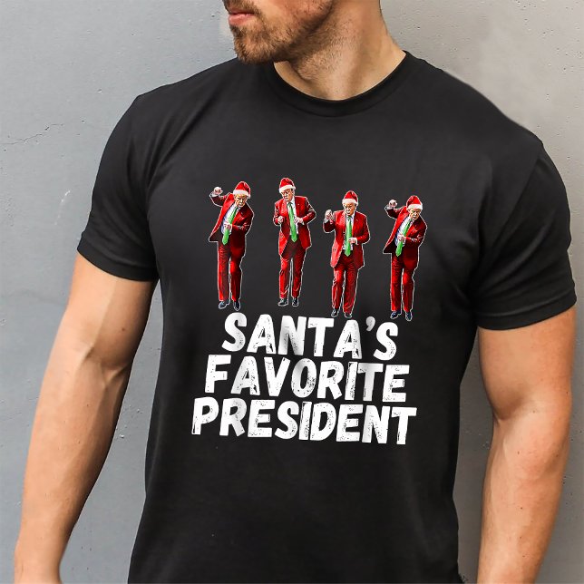 Camiseta El presidente favorito de Santa Claus, Trump, bail (Subido por el creador)