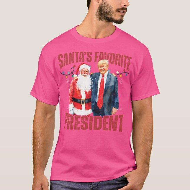 Camiseta El Presidente Favorito De Santa Lucía, Trump, Navi (Anverso)