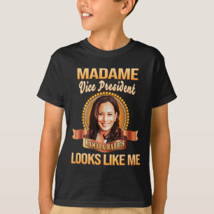 Camiseta El Presidente Kamala Harris Vp Parece Mí Negro