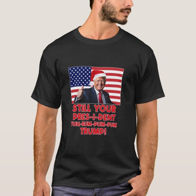 Camiseta El presidente navidad Trump Pajamas coincide con l (Anverso)