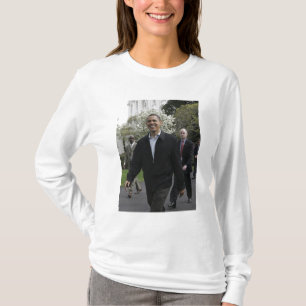 Camiseta El presidente Obama camina hacia la cancha de balo