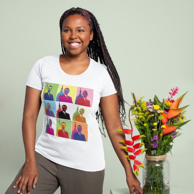 Camiseta El presidente Obama Pop Art Women's (President Obama Pop Art Women's T-Shirt)