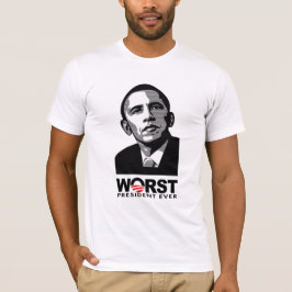 Camiseta El presidente peor Ever de Barack Obama