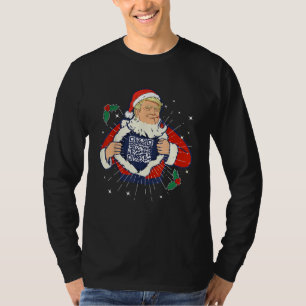 Camiseta El presidente QR Trump, 45/47 Xmas, código de bail