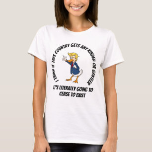 Camiseta El presidente Quack Trump, Estados Unidos es muy a