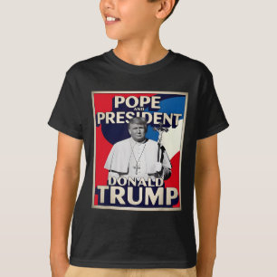Camiseta El Presidente Retro Donald Trump Y El Vago Católic