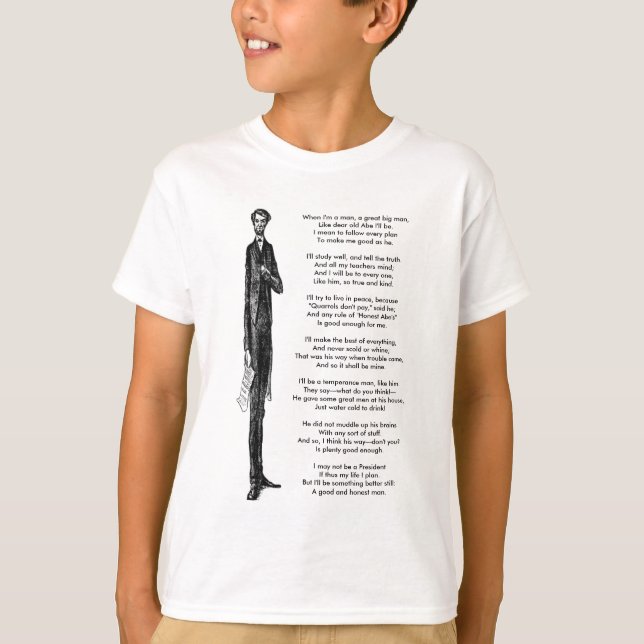 Camiseta El presidente superior Abraham Lincoln Cute la rim (Anverso)