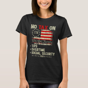 Camiseta El Presidente Trump 2024 No Impuesto A Las Tips En