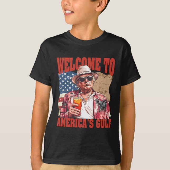 Camiseta El presidente Trump da la bienvenida al Golfo de M (Anverso)