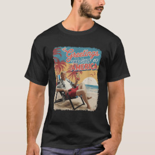 Camiseta El Presidente Trump Del Retro Gulf Of USA America