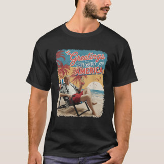 Camiseta El Presidente Trump Del Retro Gulf Of USA America 