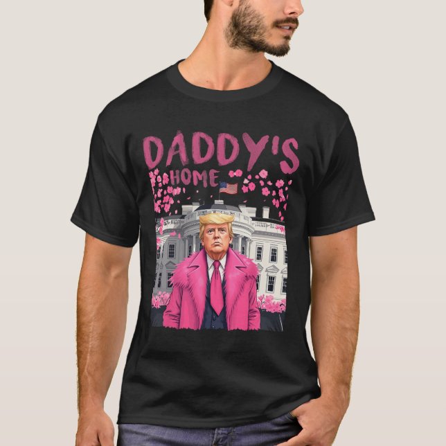 Camiseta El presidente Trump vuelve a casa de papá (Anverso)