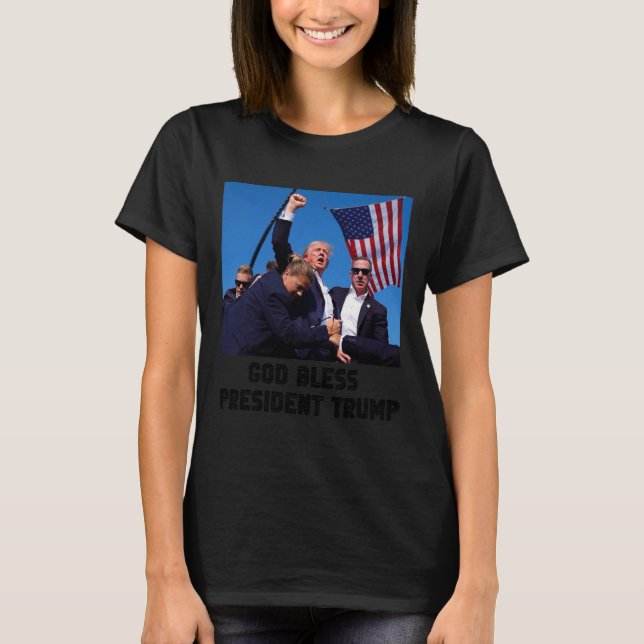 Camiseta El presidente valiente Trump (Anverso)