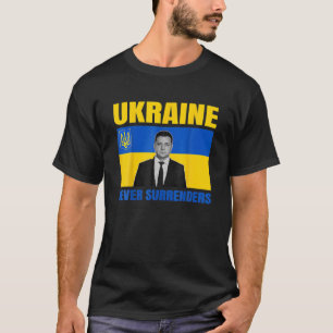 Camiseta El presidente Zelensky nunca rinde homenaje a Tee