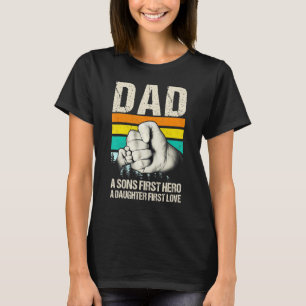 Camiseta El primer amor de papá, el primer héroe de sangre 