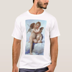 Camiseta El primer beso, amor y psique, Bouguereau