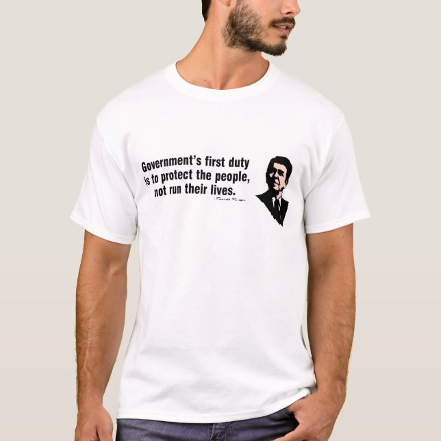 Camiseta El primer deber del gobierno (Anverso)
