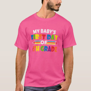 Camiseta El primer día de clases de mi bebé, niñas de sexto