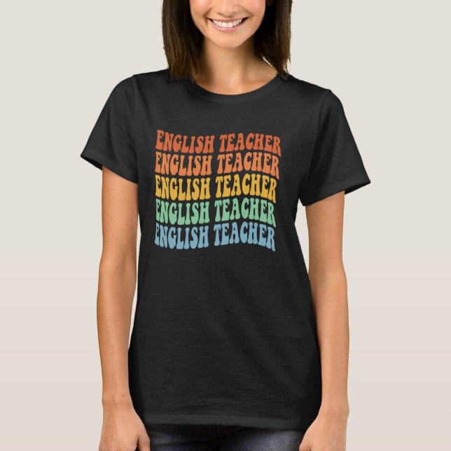 Camiseta El primer día de clases de profesores de inglés de (Anverso)