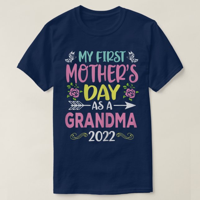 Camiseta El primer día de mi madre como abeja de la abuela  (Diseño del anverso)