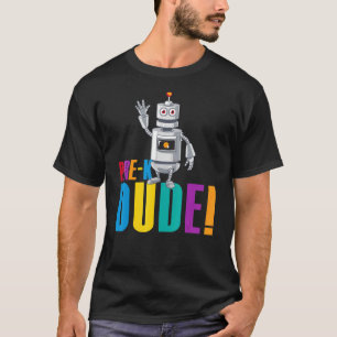 Camiseta El Primer Día De Pre K Dude Robot De Vuelta A La E