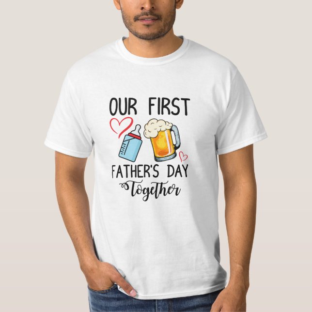 Camiseta El primer día del padre juntos (Anverso)