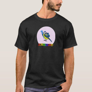 Camiseta El primer día del pájaro azul Titmouse en la escue