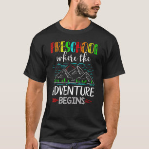 Camiseta El Primer Día Del Preescolar De Vuelta A Los Maest