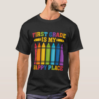 Camiseta El Primer Grado Es Mi Lugar Aprender Kindergarten 