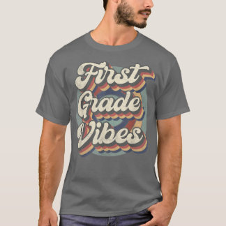 Camiseta El Primer Grado Retro Vibes De Vuelta Al Profesor 