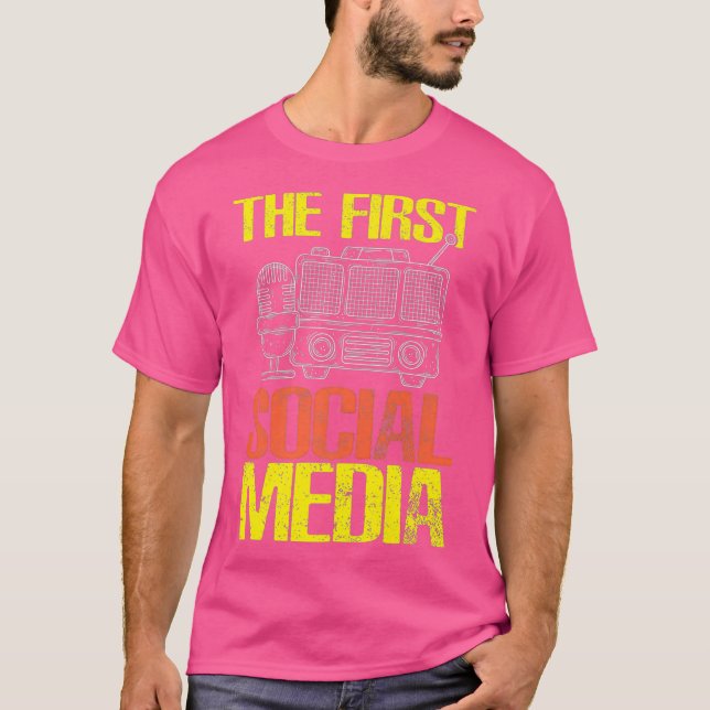 Camiseta El primer operador de radio ham gracioso en los me (Anverso)