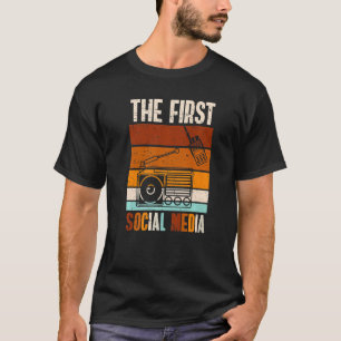 Camiseta El primer retro de operador de radio aficionado a
