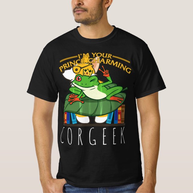 Camiseta El príncipe de rana encantadores niños adorables | (Anverso)