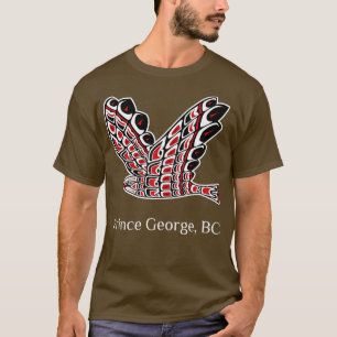 Camiseta El príncipe George es el ave nativa de Hawk roja d