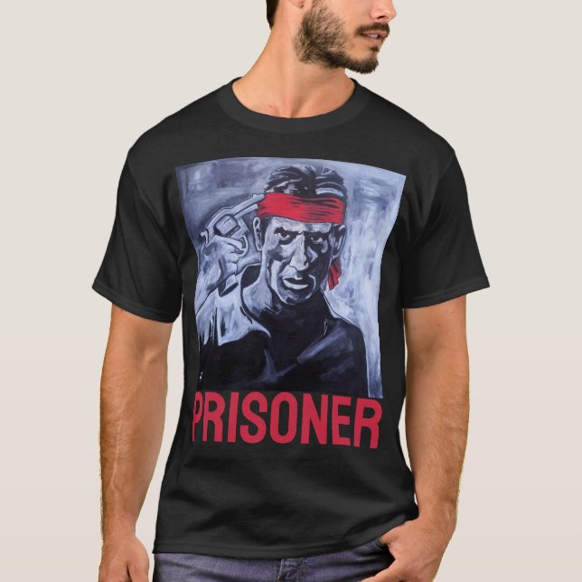 Camiseta El prisionero Pintura de Alfred Fox (Anverso)