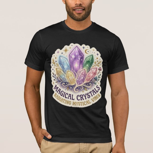 Camiseta El Prisma Místico | Gráfico de Grupo de Cristal En (Anverso)