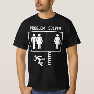 Camiseta El problema es resolver el matrimonio gracioso con