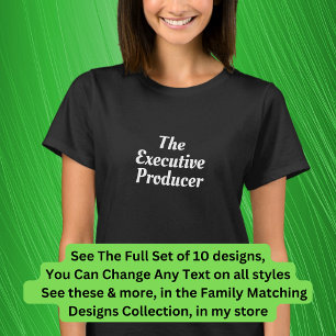 Camiseta El productor ejecutivo, etc. Familia musical