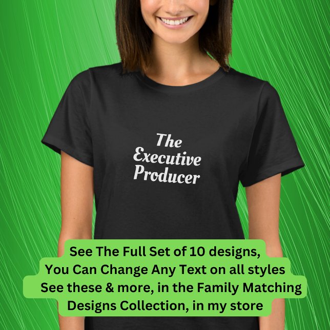 Camiseta El productor ejecutivo, etc. Familia musical (Subido por el creador)