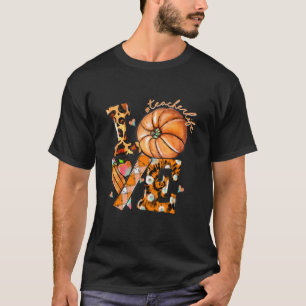 Camiseta El profesor de Acción de Gracias Life Pumpkin Love