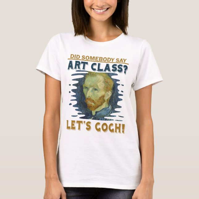 Camiseta El profesor de arte divertido dejó el regalo del (Anverso)