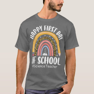 Camiseta El profesor de ciencias del leopardo del arcoiris 