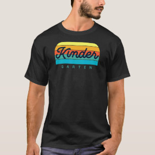 Camiseta El profesor de guardería Kinder Retro Arcoiris reg